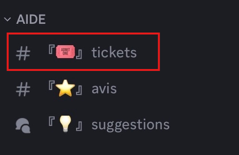 Créer un ticket